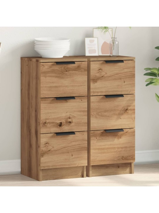 Senkit 2 kpl artisan oak 30x30x70 cm engineered wood