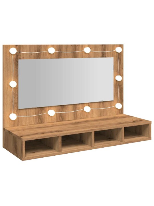 Peilikaappi ledillä artisan oak 90x31,5x62 cm
