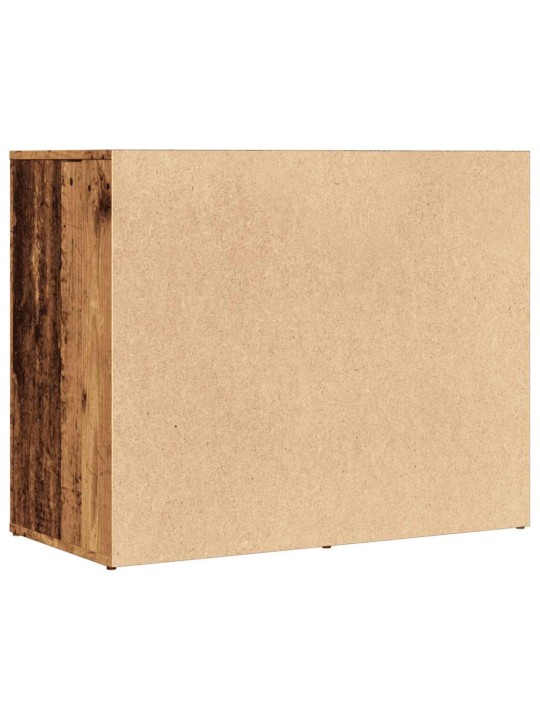 Kosmetiikkakaappi vanhaa puuta 80x40x65 cm tekninen puu