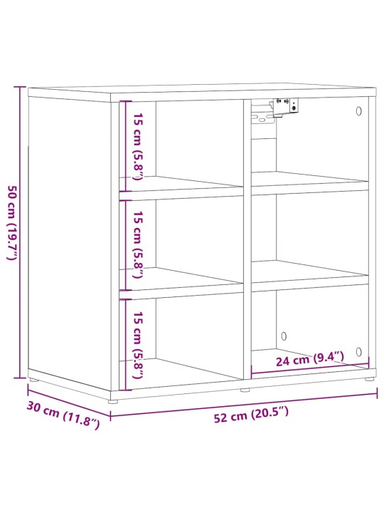 Kenkäkaapit 2 kpl vanhaa puuta 52x30x50 cm