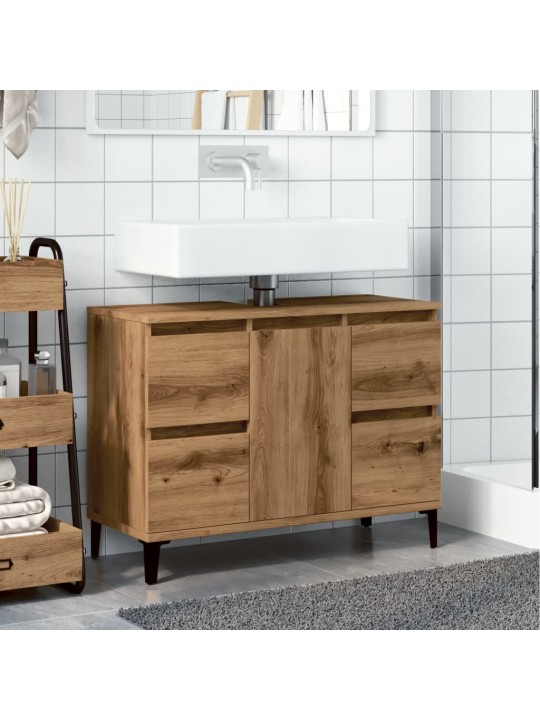 Pesuallaskaappi käsityöläinen tammi 80x33x60 cm tekninen puu
