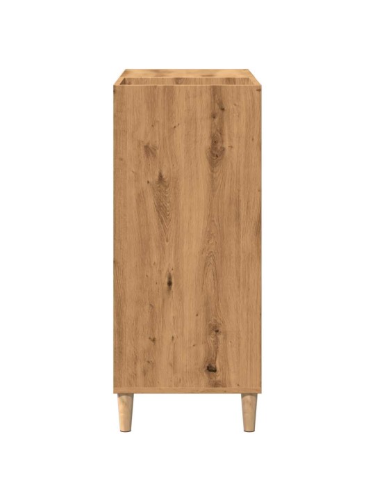 Lp-levyjen säilytyskaappi käsityöläinen tammi 84,5x38x89 cm puu