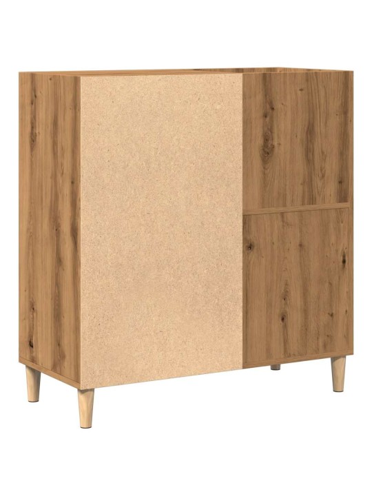 Lp-levyjen säilytyskaappi käsityöläinen tammi 84,5x38x89 cm puu