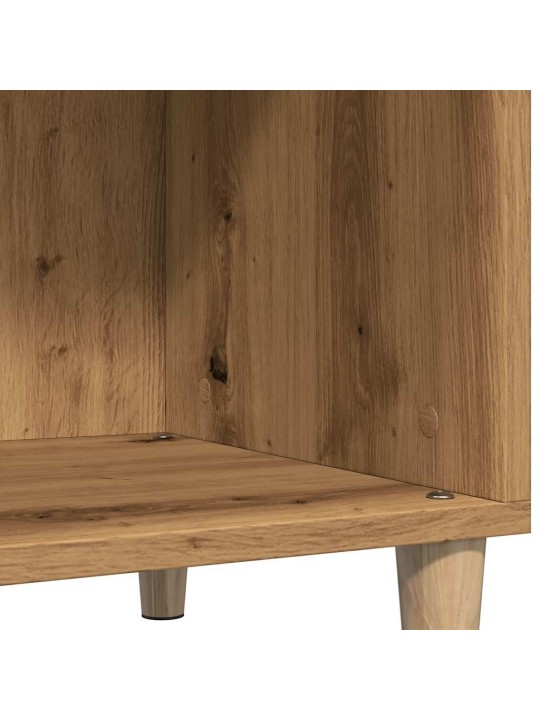 Lp-levyjen säilytyskaappi käsityöläinen tammi 84,5x38x89 cm puu