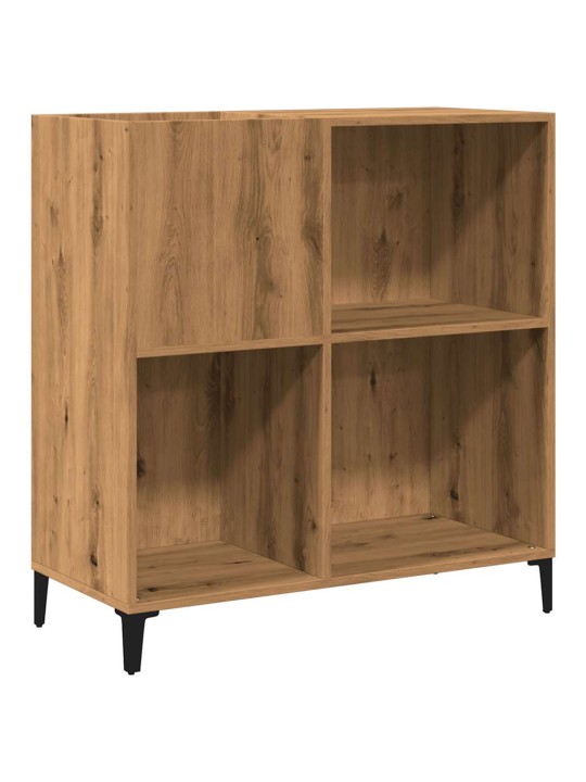 Lp-levyjen säilytyskaappi käsityöläinen tammi 84,5x38x89 cm puu