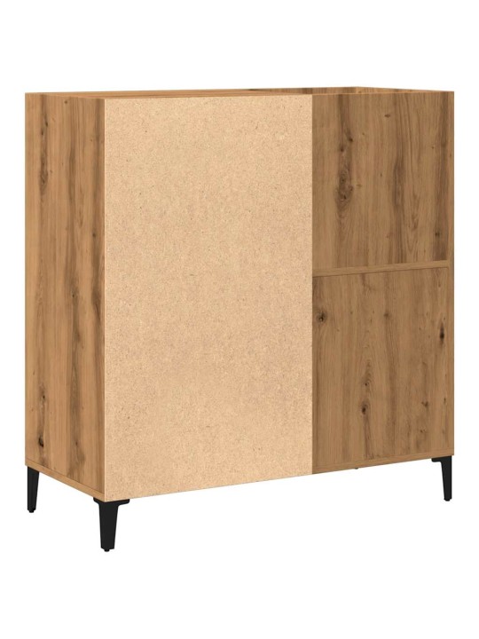 Lp-levyjen säilytyskaappi käsityöläinen tammi 84,5x38x89 cm puu