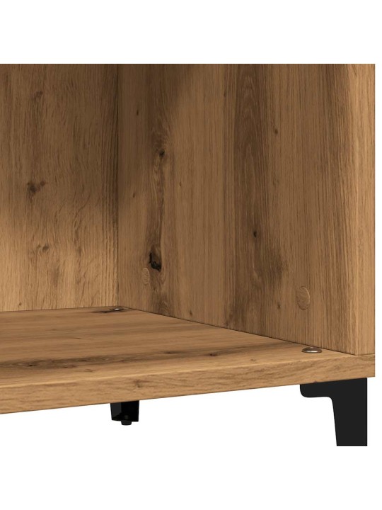 Lp-levyjen säilytyskaappi käsityöläinen tammi 84,5x38x89 cm puu