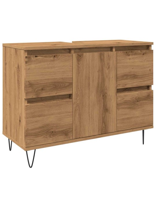 Kylpyhuoneen kaappi artesaani tammi 80x33x60 cm tekninen puu