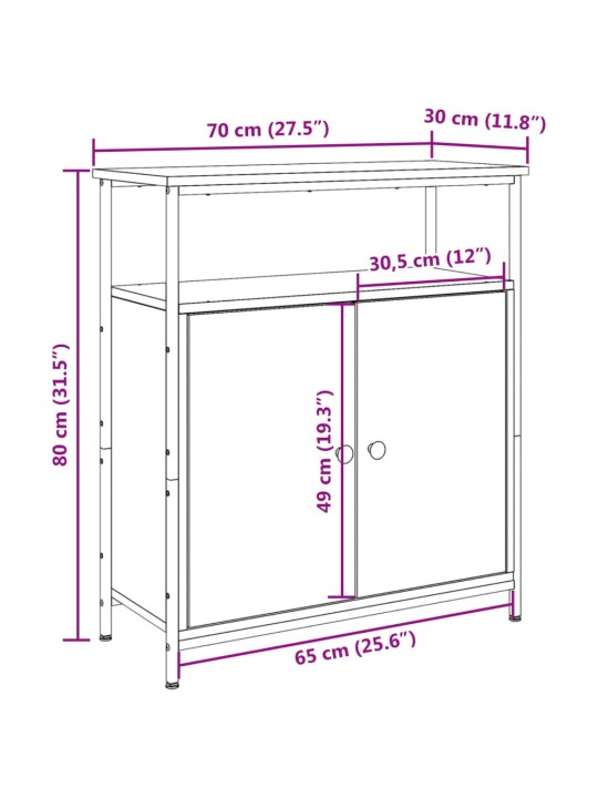 Senkki vanhaa puuta 70x30x80 cm tekninen puu