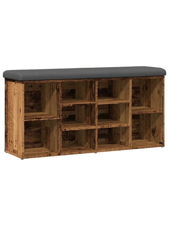 Kenkäteline vanha puu 102x32x50 cm tekninen puu