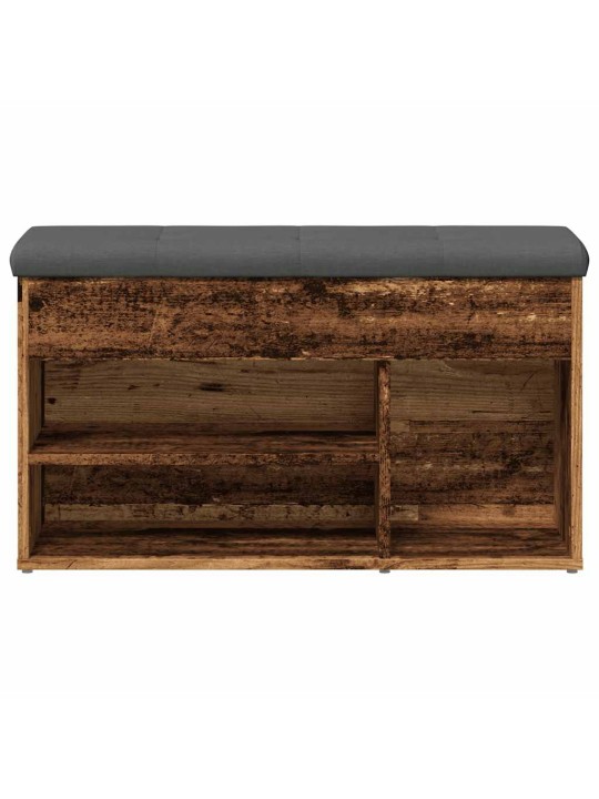 Kenkien säilytyspenkki vanhaa puuta 82x32x45,5 cm lastulevy