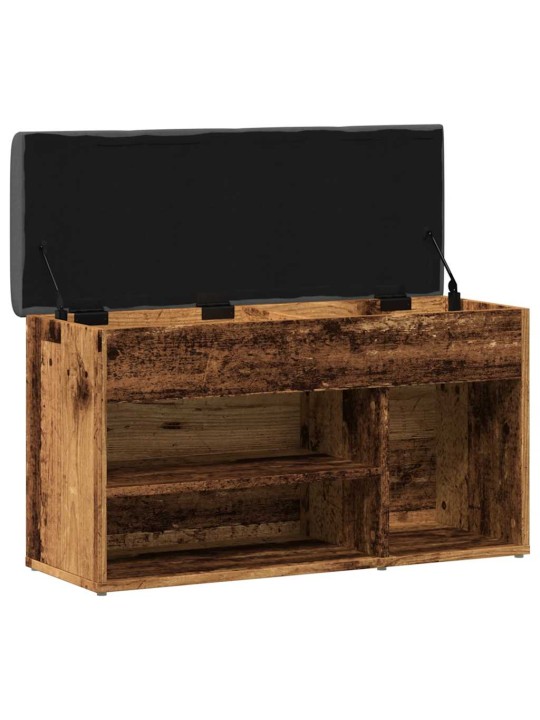 Kenkien säilytyspenkki vanhaa puuta 82x32x45,5 cm lastulevy