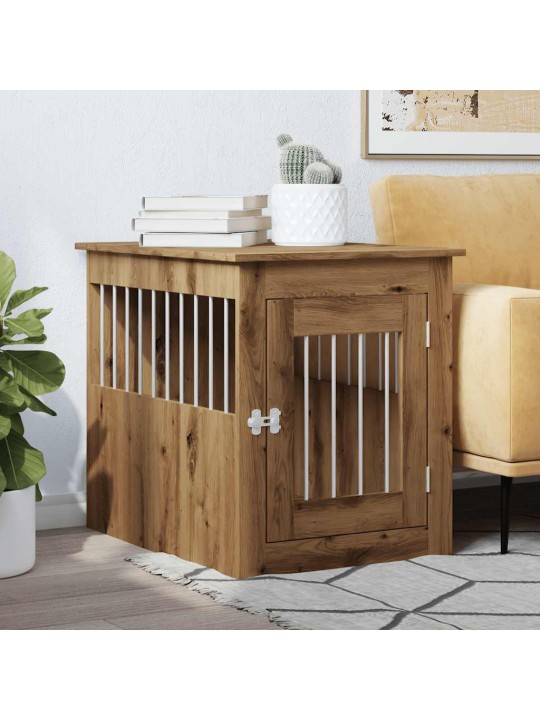 Koiran häkki huonekalut artisan oak 55x75x65 cm engineered wood