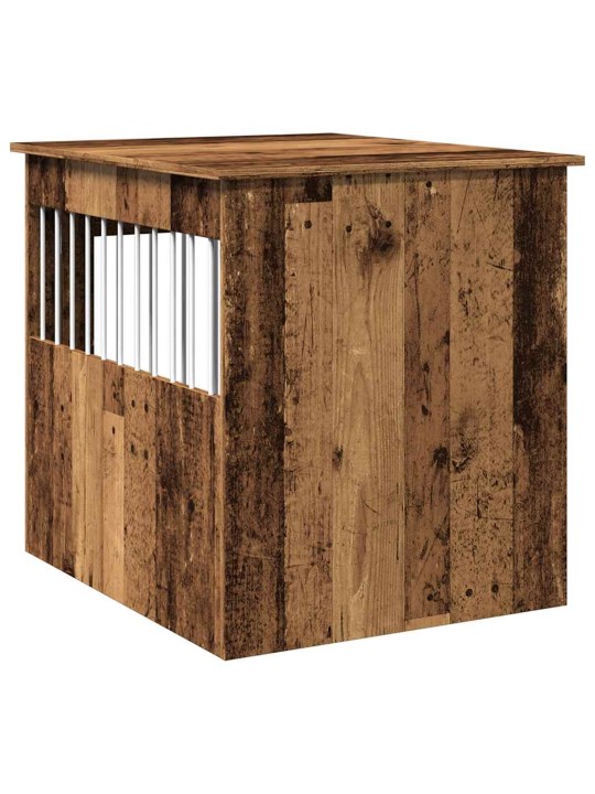 Koiran häkkihuonekalut vanha puu 64,5x80x71 cm suunniteltu puu