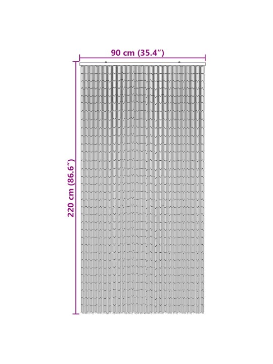 Hyönteisoviverho Bambuprintti 90x220 cm Bambu