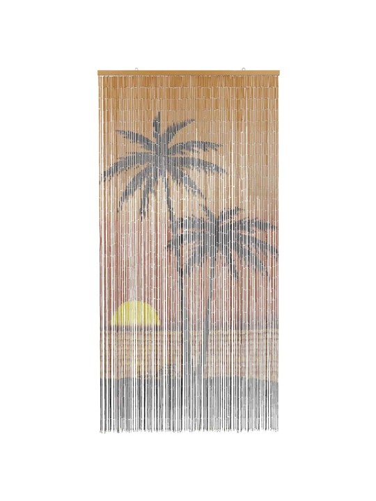 Hyönteisoviverho Palmukuvio 90x220 cm Bambu