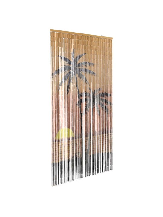 Hyönteisoviverho Palmukuvio 100x220 cm Bambu