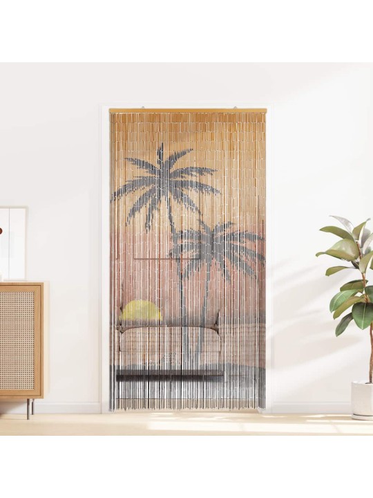 Hyönteisoviverho Palmukuvio 100x220 cm Bambu