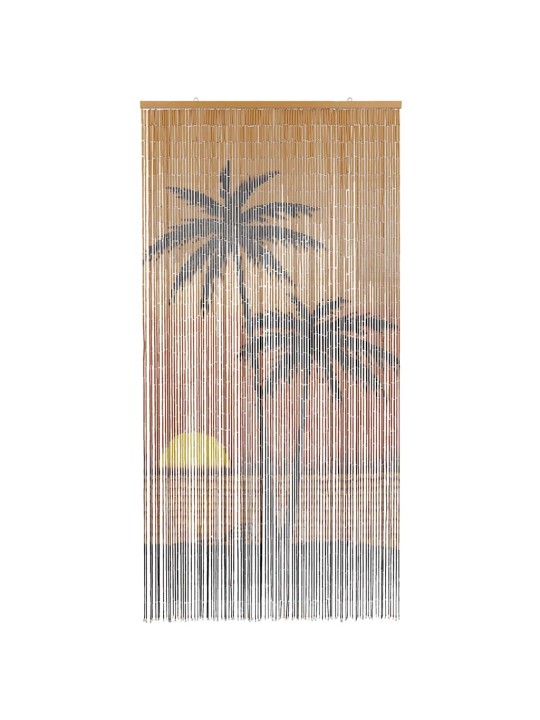 Hyönteisoviverho Palmukuvio 100x220 cm Bambu