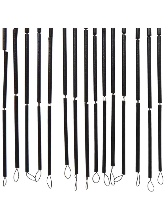 Hyönteisoviverho Tummanharmaa 56x185 cm Bambu
