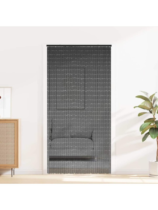 Hyönteisoviverho Tummanharmaa 90x220 cm Bambu