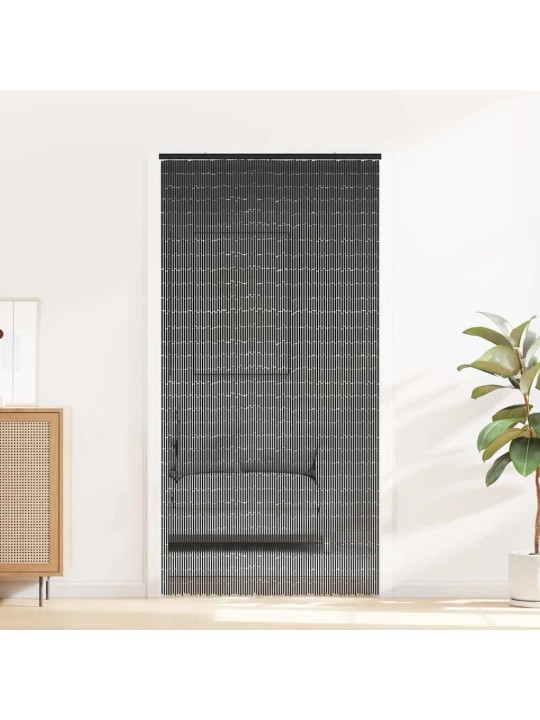 Hyönteisoviverho tummanharmaa 100x200 cm bambu