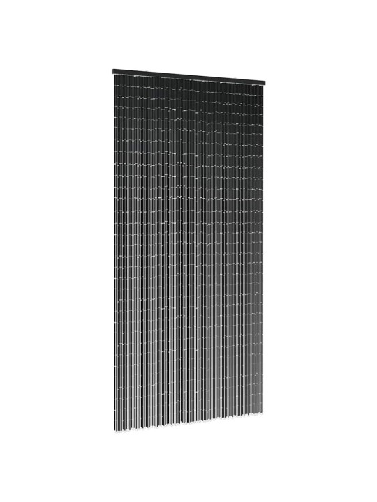 Hyönteisoviverho Tummanharmaa 100x220 cm Bambu