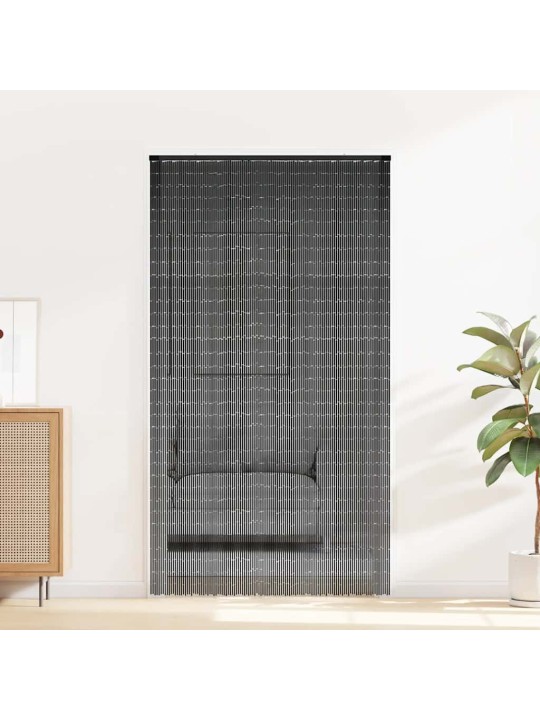 Hyönteisoviverho Tummanharmaa 120x220 cm Bambu