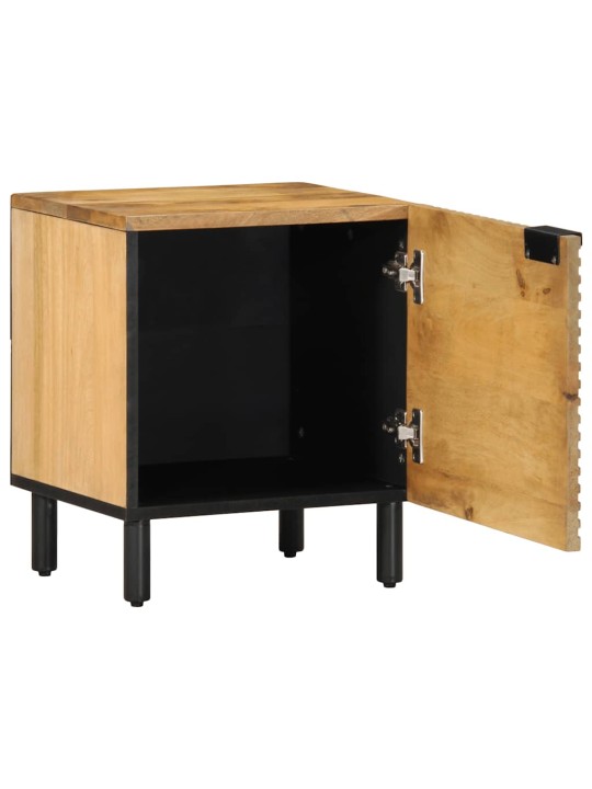 Yöpöytäkaapit 2 kpl ruskea 40x33x46 cm massiivipuu mango