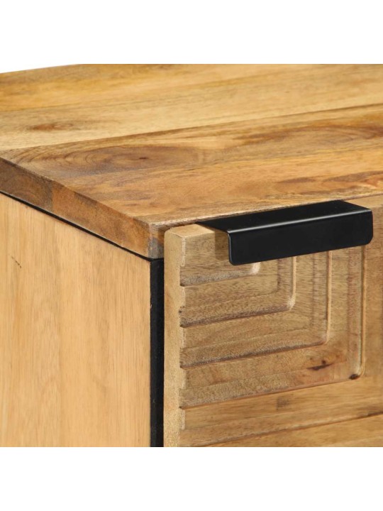 Yöpöytäkaapit 2 kpl ruskea 40x33x46 cm massiivipuu mango