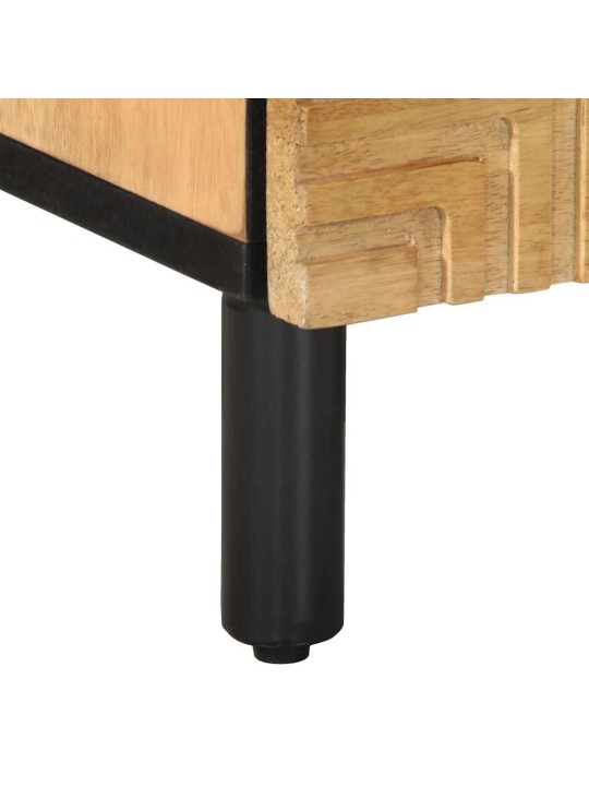 Yöpöytäkaapit 2 kpl ruskea 40x33x46 cm massiivipuu mango