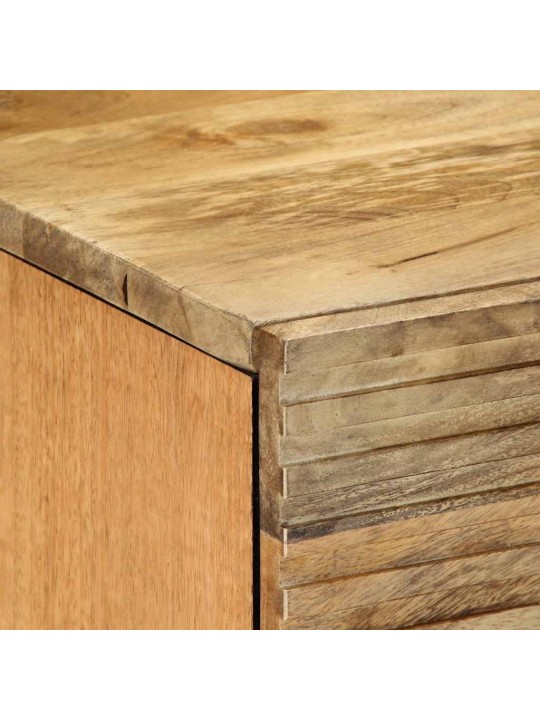 Yöpöytäkaapit 2 kpl ruskea 40x33x46 cm massiivipuu mango