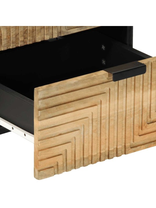 Yöpöytäkaapit 2 kpl ruskea 40x33x46 cm massiivipuu mango