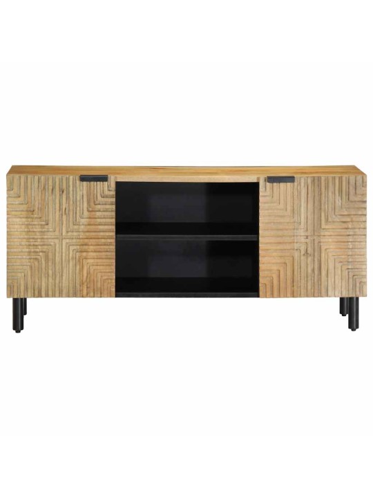 Tv kaappi ruskea 105x33x46 cm massiivipuu mango