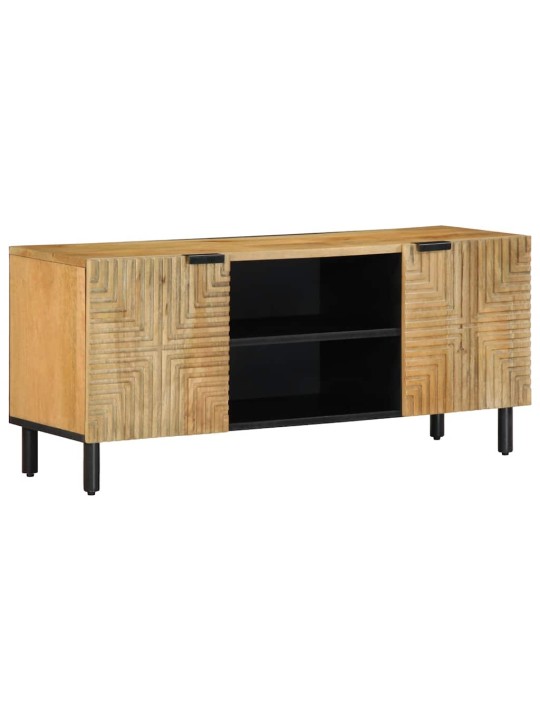 Tv kaappi ruskea 105x33x46 cm massiivipuu mango