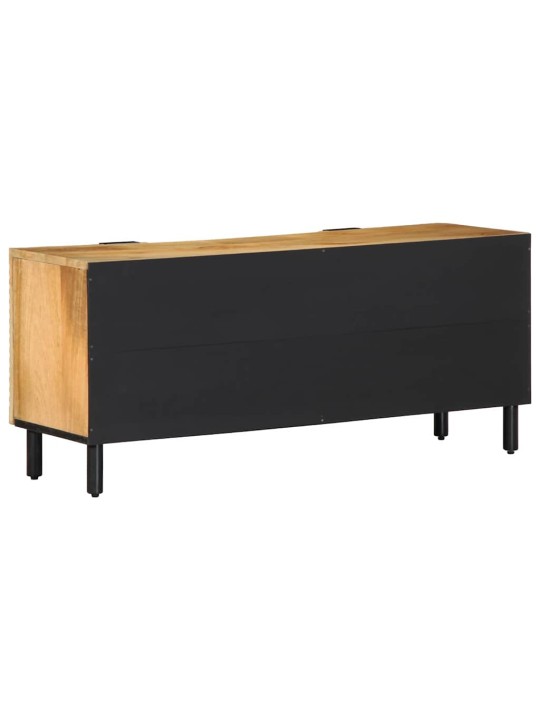 Tv kaappi ruskea 105x33x46 cm massiivipuu mango