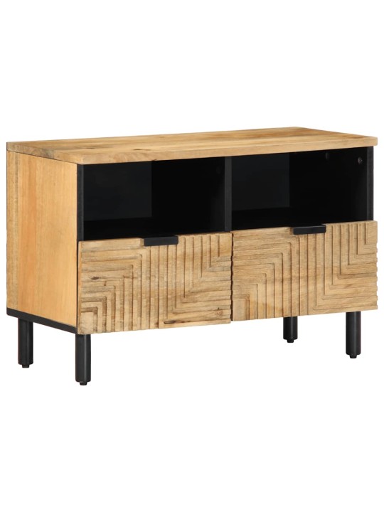 Tv kaappi ruskea 70x33x46 cm massiivipuu mango