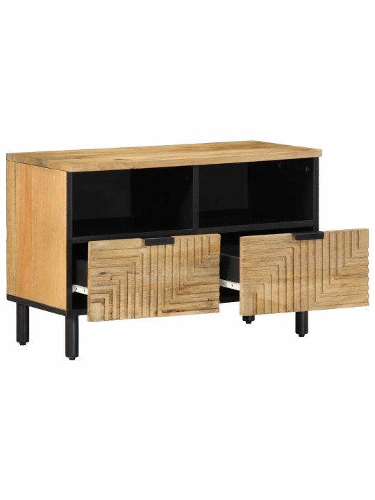 Tv kaappi ruskea 70x33x46 cm massiivipuu mango