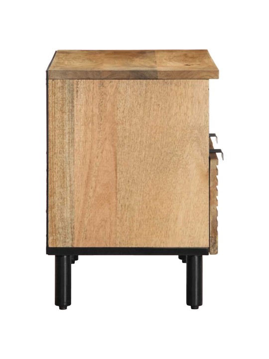 Tv kaappi ruskea 70x33x46 cm massiivipuu mango