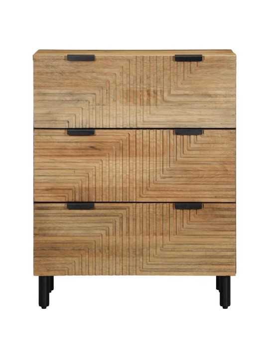 Senkki ruskea 60x33x75 cm massiivipuu mango