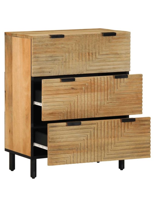 Senkki ruskea 60x33x75 cm massiivipuu mango
