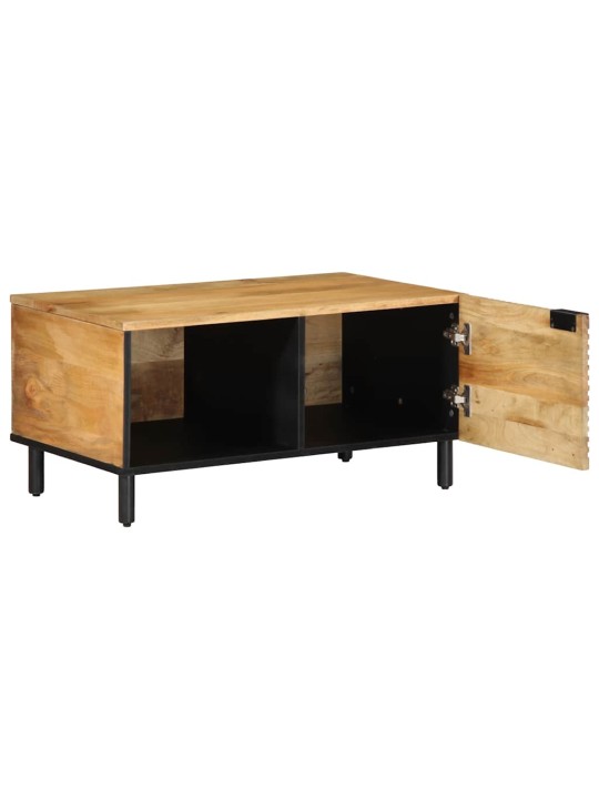 Sohvapöytä ruskea 80x50x40 cm massiivipuu mango