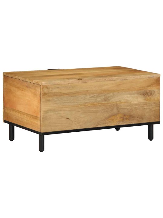 Sohvapöytä ruskea 80x50x40 cm massiivipuu mango