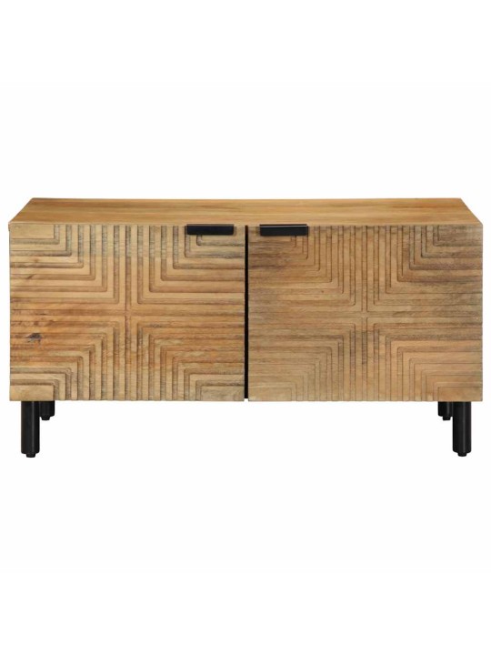 Sohvapöytä ruskea 80x50x40 cm massiivipuu mango