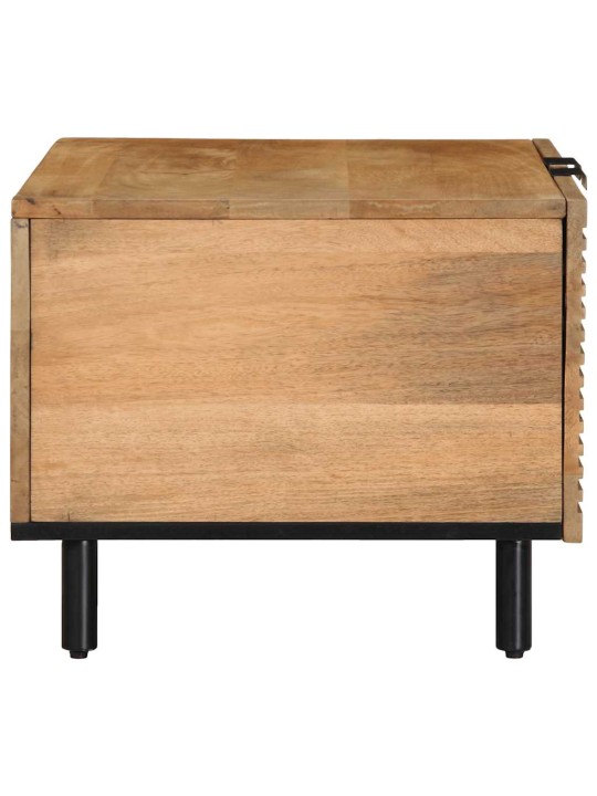 Sohvapöytä ruskea 80x50x40 cm massiivipuu mango