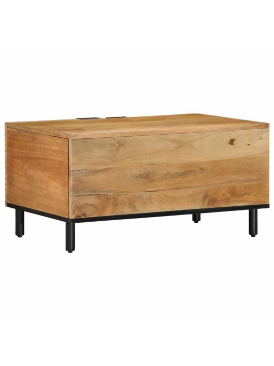 Sohvapöytä ruskea 80x50x40 cm massiivipuu mango