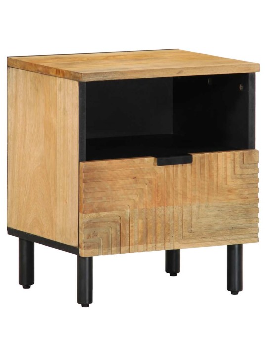 Yöpöytäkaapit 2 kpl ruskea 40x33x46 cm massiivipuu mango