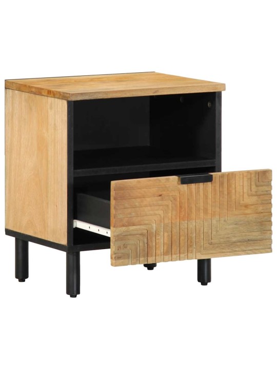 Yöpöytäkaapit 2 kpl ruskea 40x33x46 cm massiivipuu mango