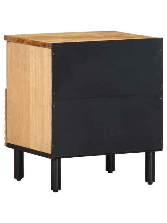 Yöpöytäkaapit 2 kpl ruskea 40x33x46 cm massiivipuu mango