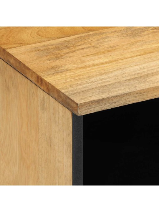 Yöpöytäkaapit 2 kpl ruskea 40x33x46 cm massiivipuu mango